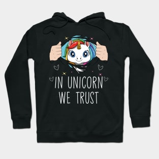 Cute Unicorn Horn Pretty Rainbow Colors Funny Quote Hoodie